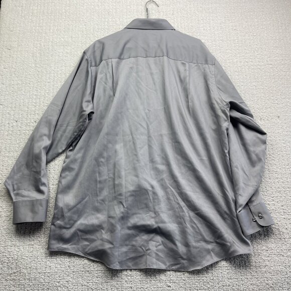 Geoffrey Beene Wrinkle Free Regular Fit Button Down Dress Shirt XL - 17 - 34/35 - Picture 14 of 16